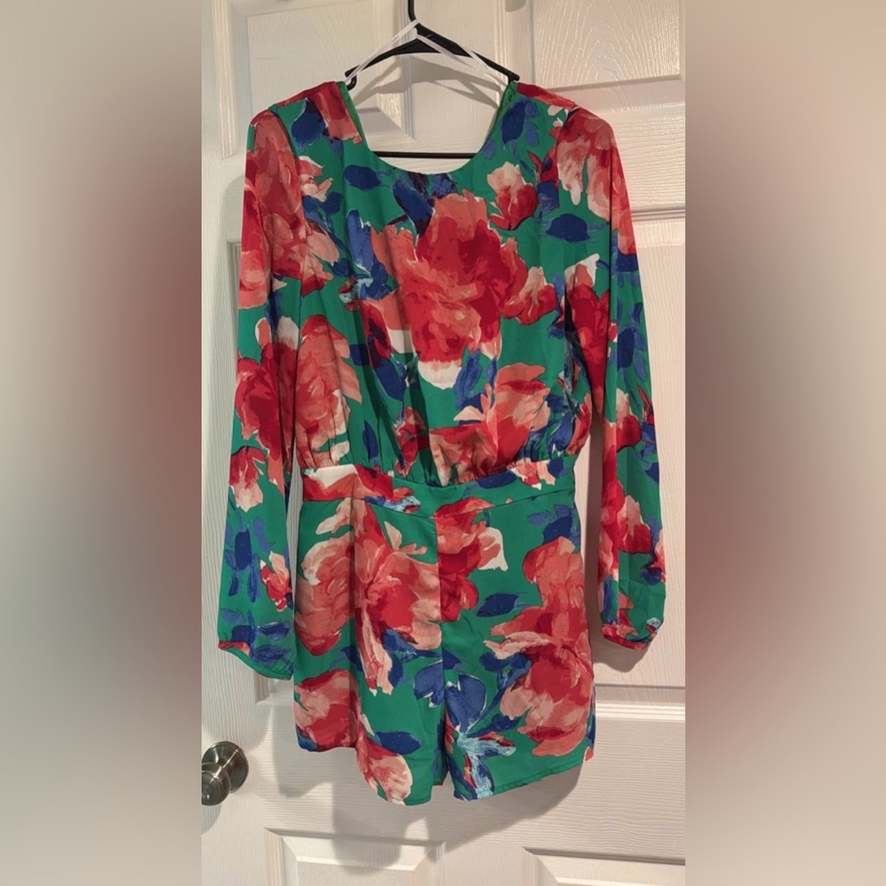 Lulu's Colorful Floral ROMPER